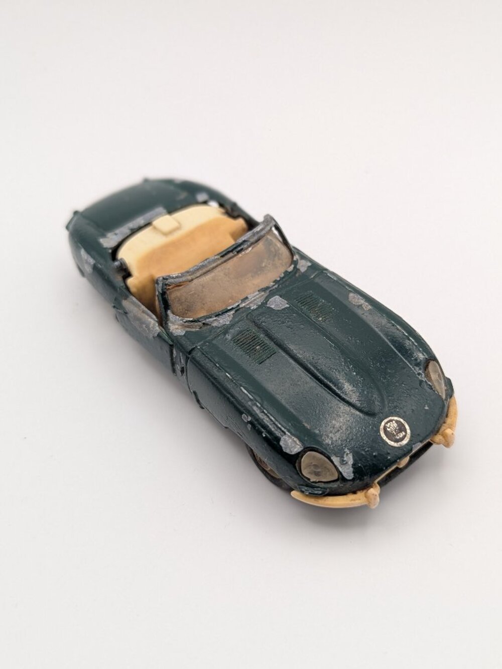 MC Toy Jaguar E Cabriolet Green 1/38 Scale Loose